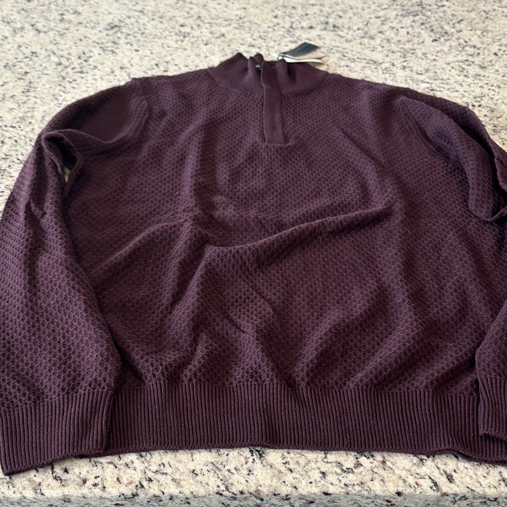 Perry Ellis Women's Plum Textured Top